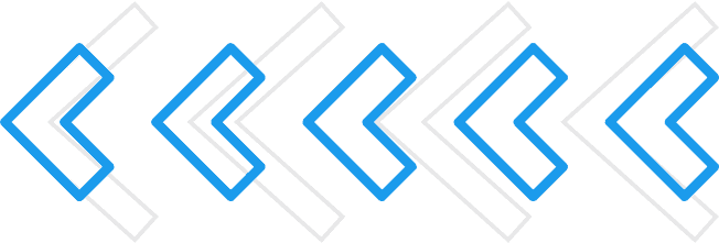 Repeating blue and gray chevron arrows indicating forward movement or step-by-step direction
